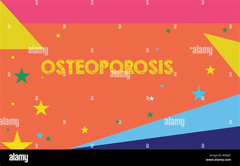 Escritura A Mano Conceptual Mostrando La Osteoporosis Foto De Negocios