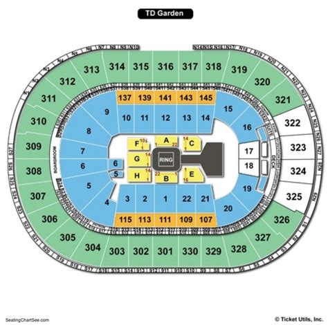 Td Garden Seating Chart Seating Charts And Tickets