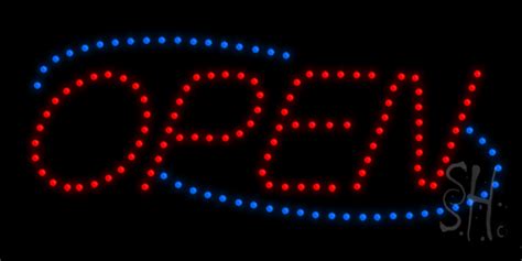 Open Animated Led Sign Led Stock Signs Everything Neon