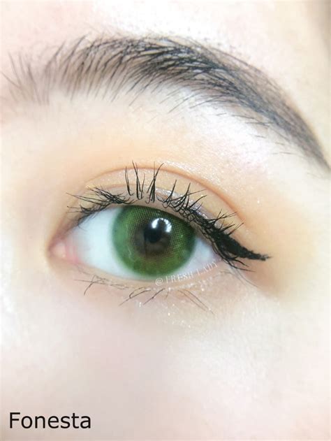 Freshlady Fonesta Green Cosmetic Colored Contact Lenses Eyeq Boutique