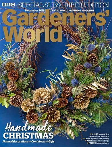 Gardeners World Magazine December 2018 Subscriptions