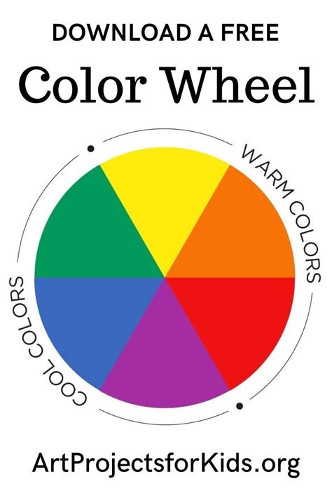 A Primary Color Wheel That Easily Displays Primary Secondary Warm And