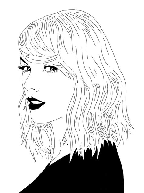 Chiaraswift2 Taylor Swift Drawing Outline Art Drawings