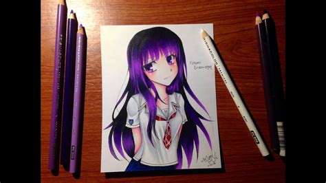 Anime Drawings With Colored Pencils Art Earwax