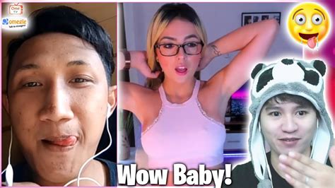 sexy girl prank on ometv omegle pt 7 lhongz tv youtube