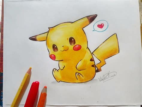 Pikachu Por Valen2002artista Dibujando