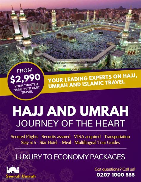 Hajj Umrah Travel Package Flyer Flyer Ramadan Poster Advertisement