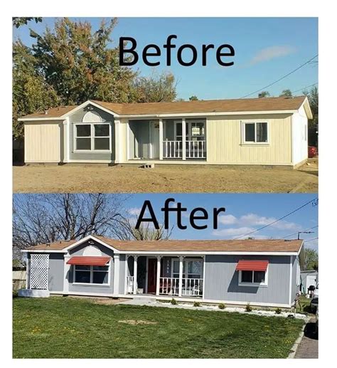 Mobile Home Exterior Makeovers Before And After Bank Home Com