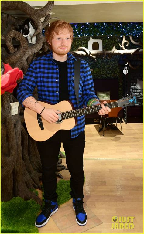 ed sheeran gets a wax figure at a cat cafe in london photo 4100231 pictures just jared