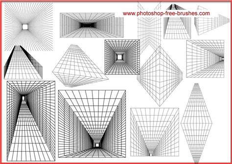 Perspective Grid Brush Psd For Free Download Free Psd