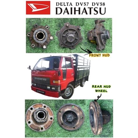 AXLE FRONT HUD HEAD WHEEL WITH REAR HUD HEAD WHEEL DAIHATSU DELTA DV57