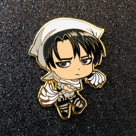 cleaning levi enamel pin attack on titan aot enamel pin badge enamel pins attack on titan