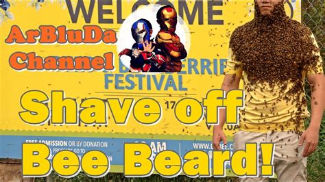 Shave Off Bee Beard In A Second First Of This Appear In Youtube Youtube