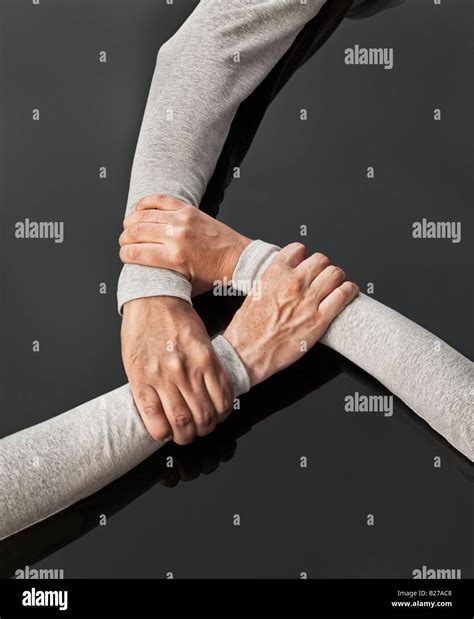 Three Hands Holding Each Other Stock Photo Royalty Free Image