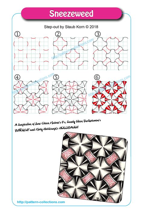 Free Zentangle Patterns Step By Step Its Actually Quite Relaxing And