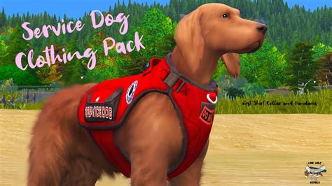 Lwk Service Dog Clothing Pack In 2023 Sims 4 Pets Sims 4