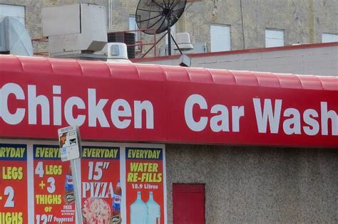 3/7 of chic ken ,2/3 of ca t and ,finally, half of a go at. This Canadian city has a chicken joint that's also a car ...