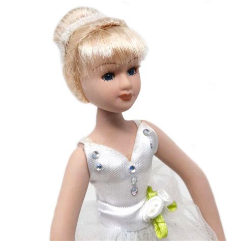 Porcelain Ballerina Doll White Dress Handmade Russian Etsy