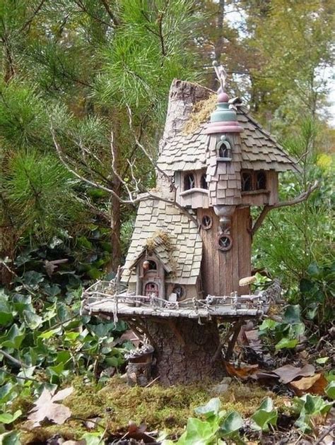 23 Wonderful Whimsical Garden Ideas Fairy Tree Houses Fairy Tree