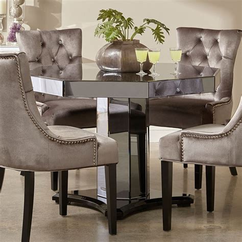 Smoked Mirrored Octagon Dining Room Set by Pulaski ...