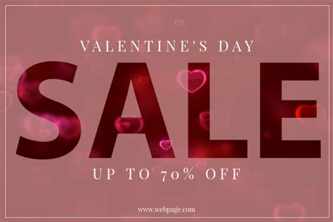 Valentines Day Sale Retail Promotion Template Postermywall