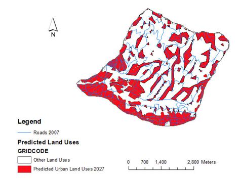 Be there in 10 years (self.2027). Predicted land use for the year 2027. | Download ...