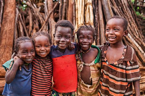 Stock Fotografie Skupina Afrických Dětí Východní Afrika Stáhnout