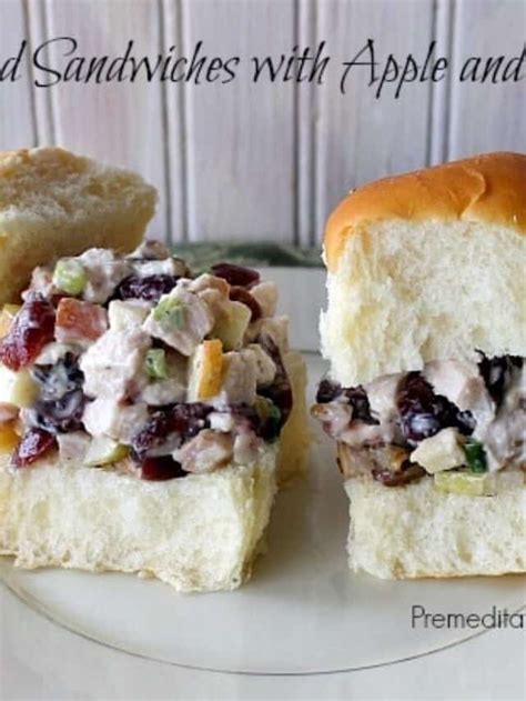 Turkey Salad Sandwiches With Apple And Cranberries Story