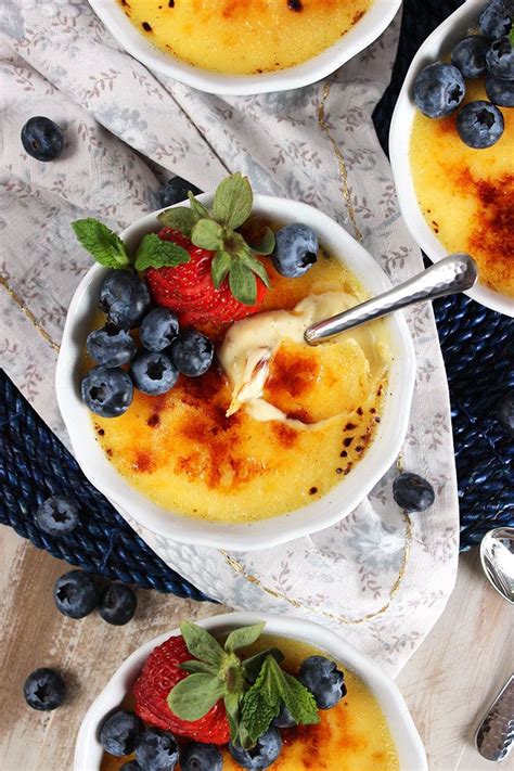 The ultimate impressive dessert of smooth vanilla custard topped with crackling. The Very Best Vanilla Creme Brûlée | Recipe | Brulee recipe, Best creme brulee recipe, Desserts