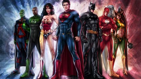 Desktop Wallpaper Justice League Superhero Team Dc