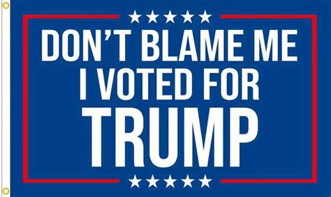 China Don′t Blame Me I Voted for Trump Flag 3X5FT - China Trump 2024 