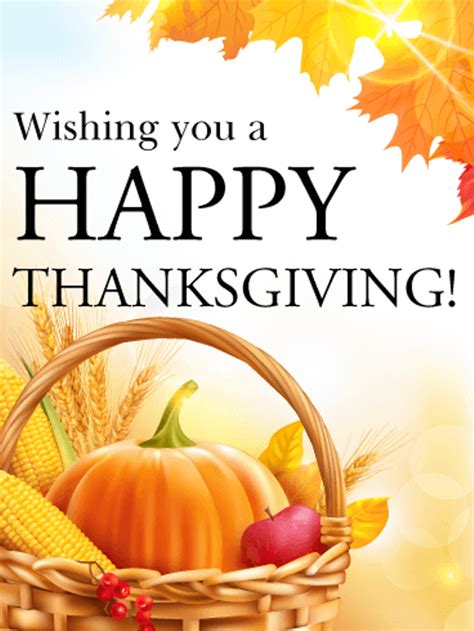 Happy Thanksgiving Cards Free Cards With Thanksgiving Wishes