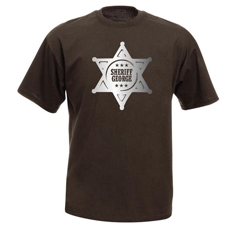 Personalised Sheriff T Shirt Pierre Cochon