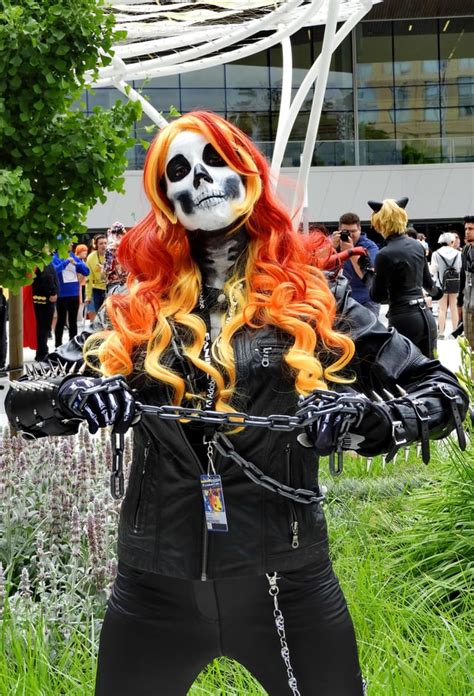 Photographer Female Ghost Rider Cosplay