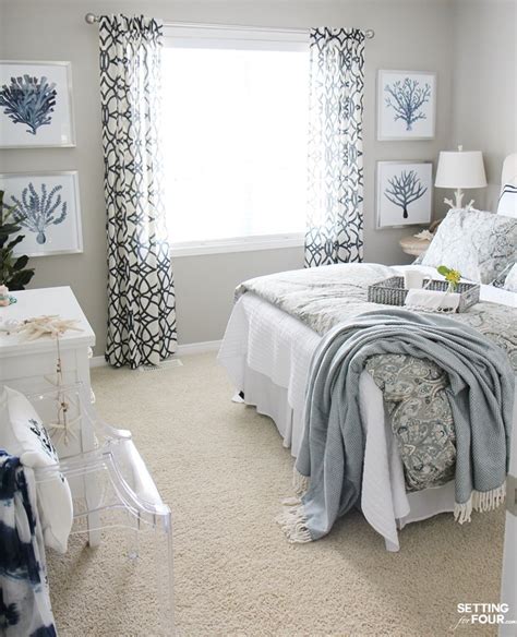 Guest Room Refresh Bedroom Decor Setting For Four