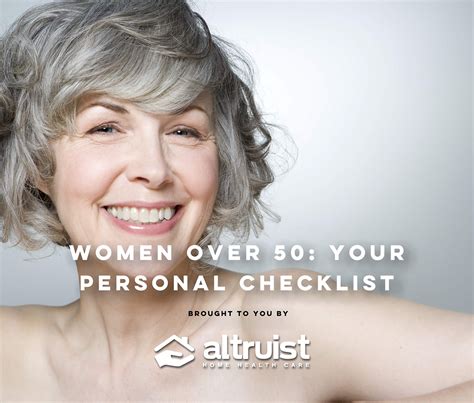 women over 50 your personal checklist