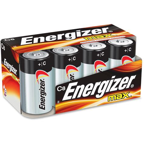 Energizer Max Alkaline C Batteries 8 Pack