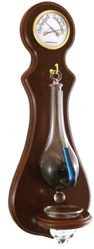 Ambient Weather B1025c Antique Storm Glass Wall Mount Liquid Barometer