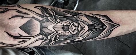 60 Geometric Animal Tattoo Designs For Men Cool Ink Ideas