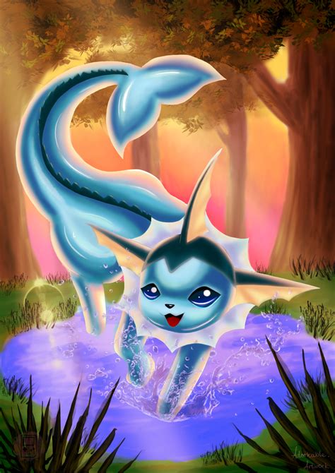 Vaporeon By Adorkableartwork On Deviantart