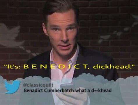 Haha Benedict Cumberbatch Celebrities Read Mean Tweets About