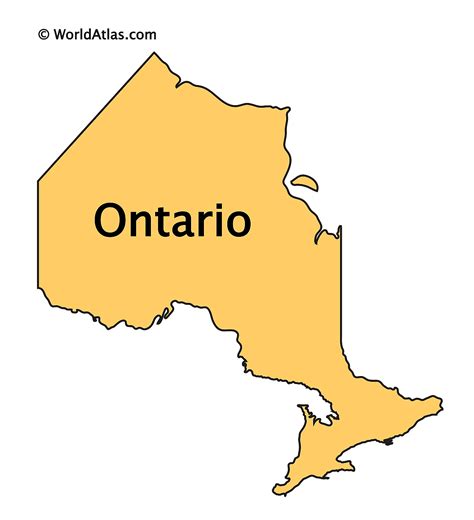 Ontario Canada Large Color Map Ontario Canada Ontario