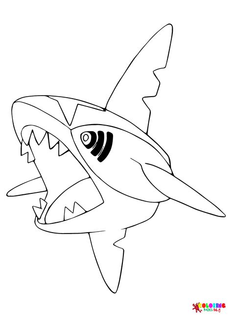 Pokemon Sharpedo Coloring Pages Free Printable Coloring Pages