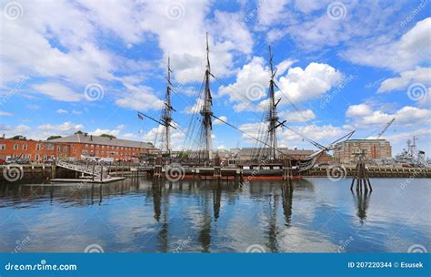 Uss Constitution Oldest Warship In The Us Navy Editorial Stock Image