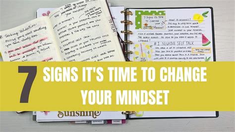 Signs Its Time To Change Your Mindset YouTube