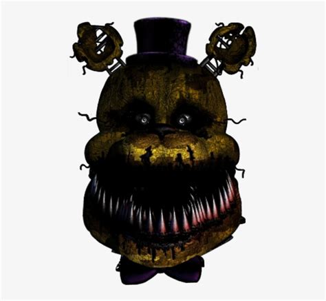 Five Nights At Freddys Fnaf 4 Nightmare Fredbear Head Png Image