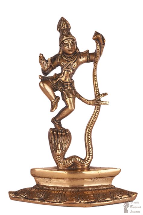 Brass Kalinga Krishna Statuesculpture Vti Heritage