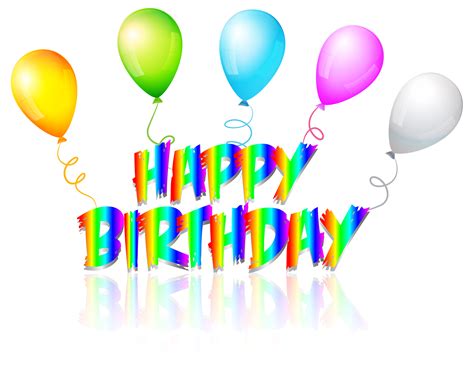 Maybe you would like to learn more about one of these? Rainbow Happy Birthday Text Transparent PNG Clip Art Image ...