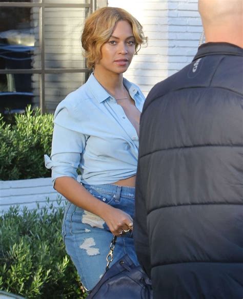 Beyonce In Jeans Shirt 05 Gotceleb