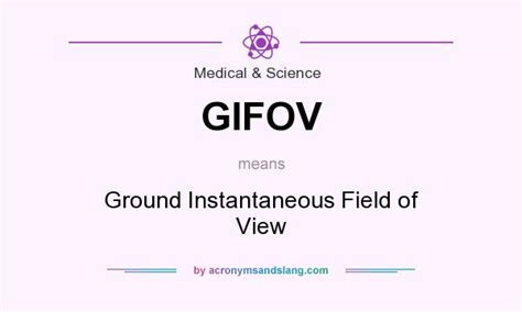 What does GIFOV mean? - Definition of GIFOV - GIFOV stands for Ground ...